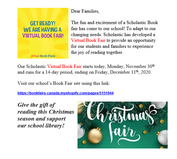 Virtual Book Fair poster